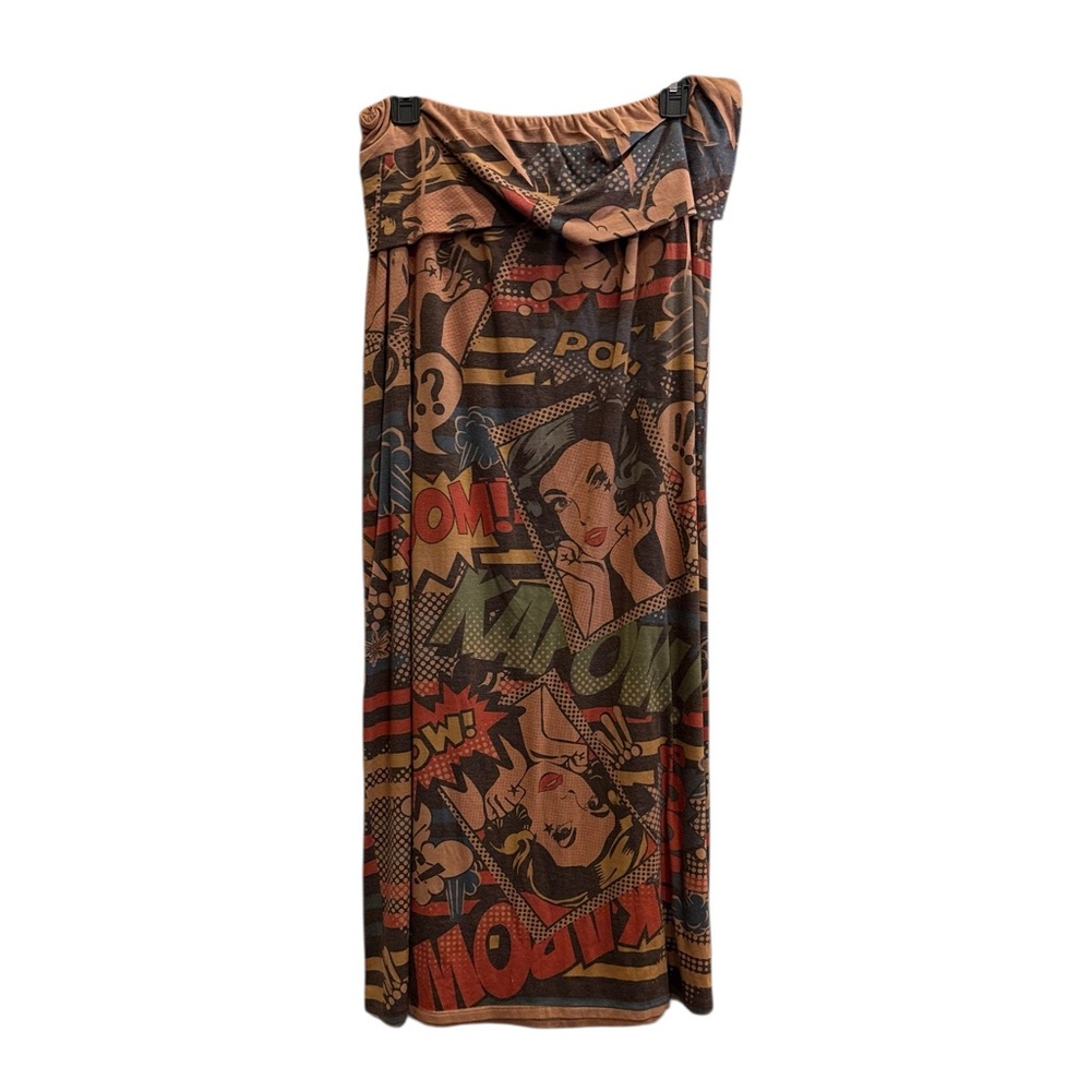 Poliana Plus Women’s Graphic Comic Print Maxi sz L